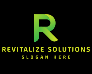 Green Letter R logo design