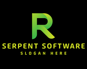 Green Letter R logo design