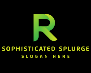 Green Letter R logo design