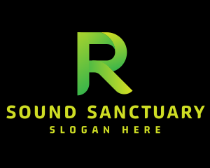 Green Letter R logo design