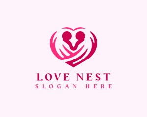 Heart Love Dating logo design