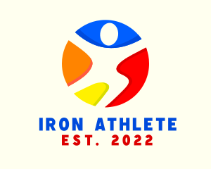 Physical Fitness Athlete logo design