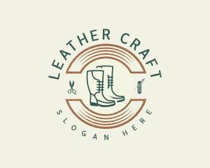 Vintage Shoemaker Boot logo design