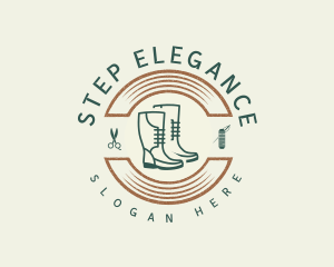 Vintage Shoemaker Boot logo design