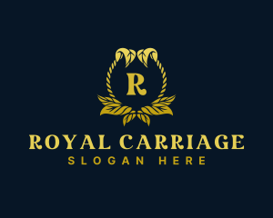 Expensive Royal Leaves logo design