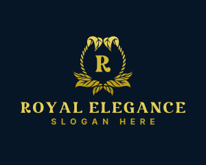 Expensive Royal Leaves logo design