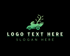 Lawn Mower Gardening Logo