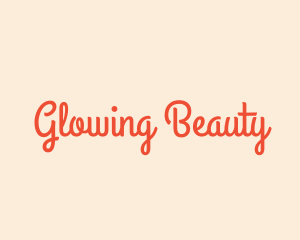 Glowing Beauty Skincare logo design