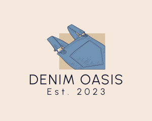 Fashion Denim Dungarees Jumpsuit logo