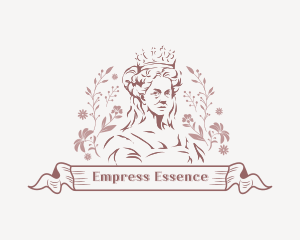 Floral Royal Queen logo design