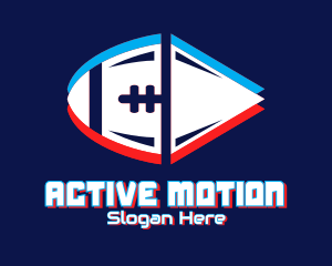 Static Motion Football logo design