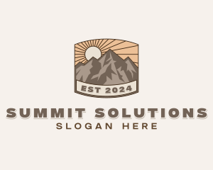 Trekking Summit Adventure logo design