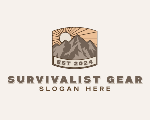 Trekking Summit Adventure logo design