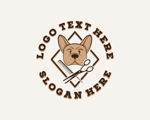 Dog Pet Grooming logo