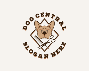 Dog Pet Grooming logo design