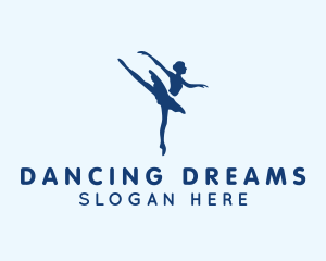 Girl Ballet Dancing  logo