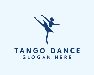 Girl Ballet Dancing  logo design