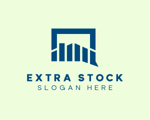 Current Stock Market Chat logo design