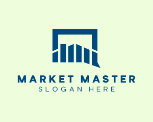 Current Stock Market Chat logo design