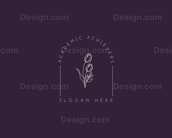 Tulip Flower Beauty Logo