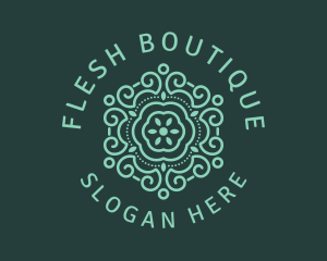 Flower Boutique Ornament logo design