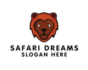 Lion Animal Safari logo design