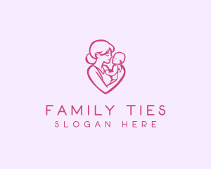 Parenting Mother Child logo design