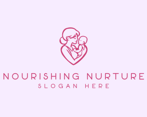 Parenting Mother Child logo design