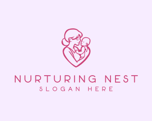 Parenting Mother Child logo design