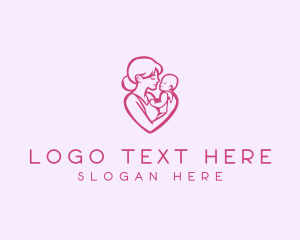 Obstetrics - Parenting Mother Child logo design