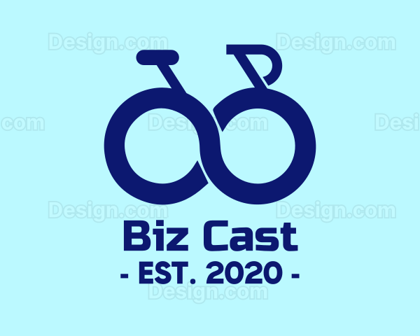 Blue Infinity Bike Logo