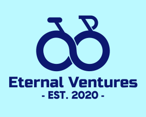 Blue Infinity Bike logo design