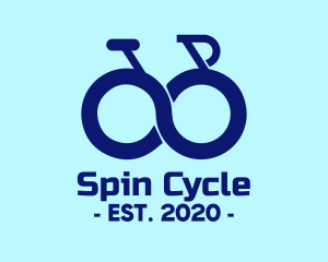 Blue Infinity Bike logo design