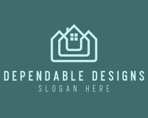 House Structure Unit  logo design