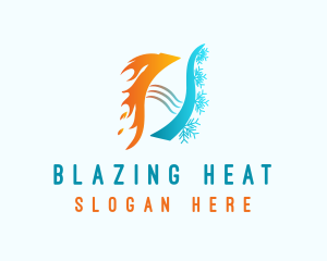 Heating Cooling Cycle logo design