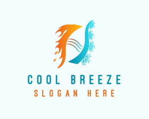 Heating Cooling Cycle logo design