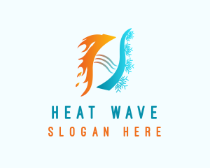 Heating Cooling Cycle logo design