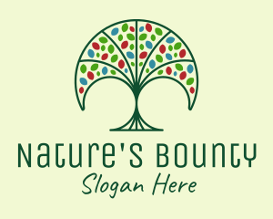 Nature Fan Tree  logo design