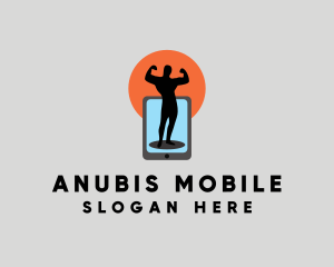 Bodybuilder Mobile App  logo design