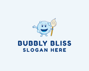 Bubble Mop Cleaner  logo design