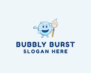 Bubble Mop Cleaner  logo design