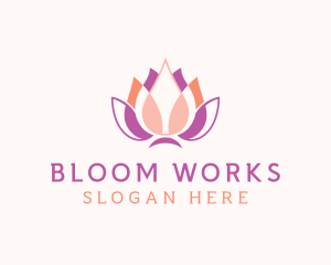 Lotus Flower Spa logo design