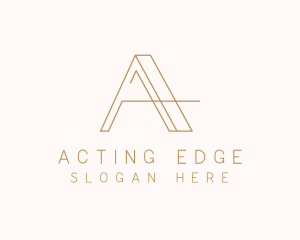 Elegant Letter A Company logo design