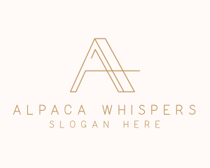 Elegant Letter A Company logo design