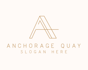 Elegant Letter A Company logo design