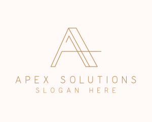 Elegant Letter A Company logo design