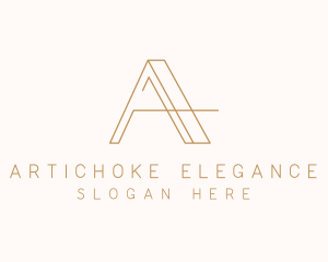 Elegant Letter A Company logo design