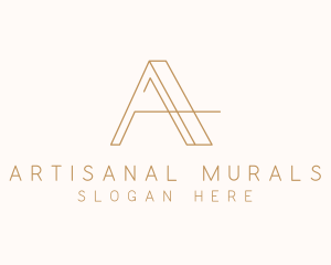 Elegant Letter A Company logo design