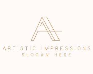 Elegant Letter A Company logo design