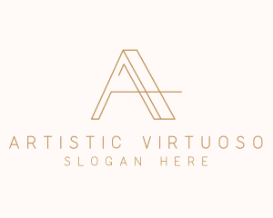 Elegant Letter A Company logo design